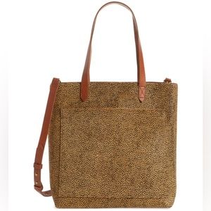 NWT Madewell Leopard Genuine Calf Hair Medium Transport Tote